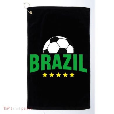 Brazil Soccer Fan Golf Towel