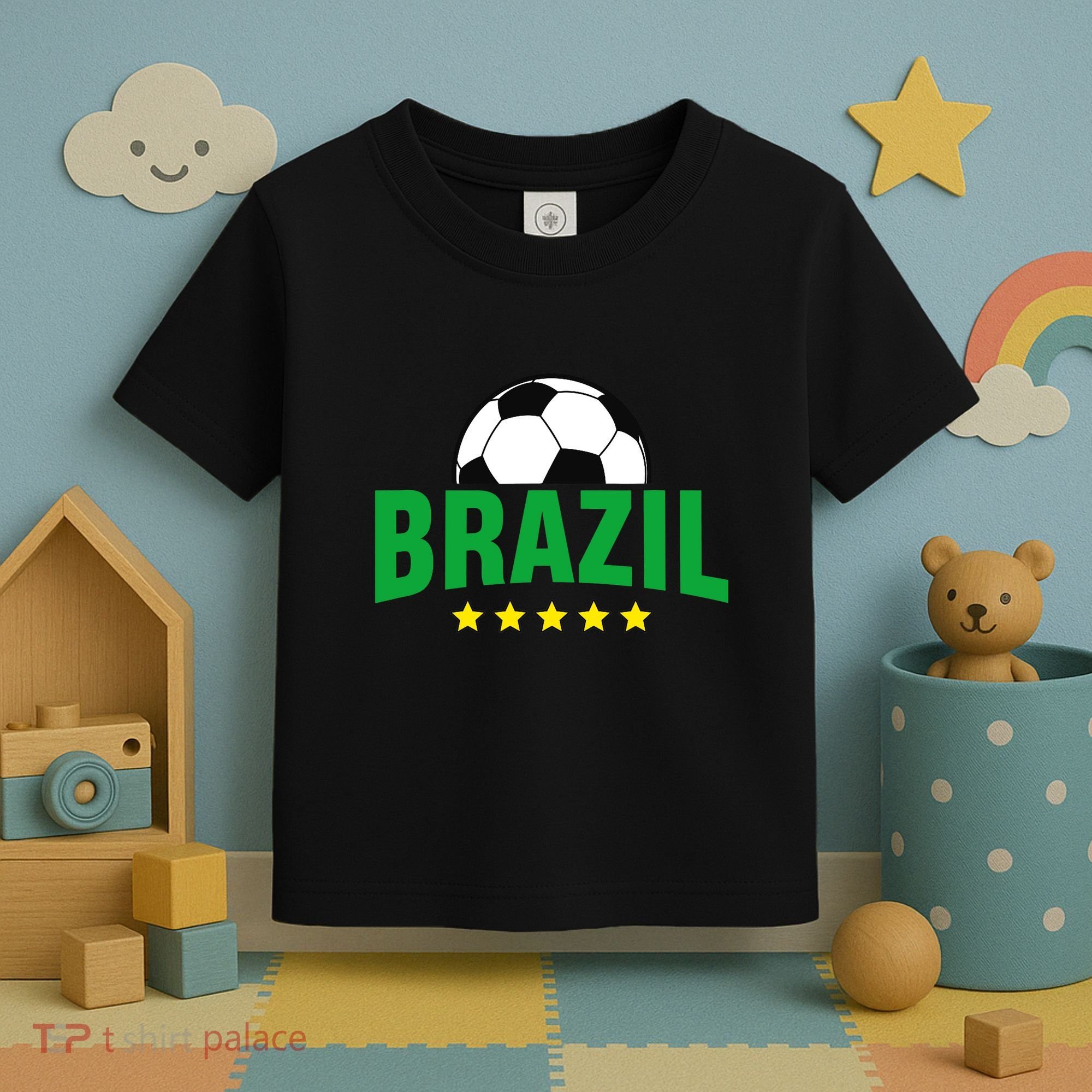 Brazil Soccer Fan Toddler T-Shirt