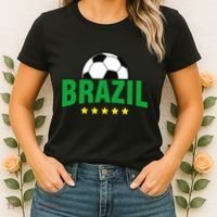 Brazil Soccer Fan Women's T-Shirt thumb 2