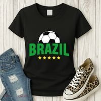Brazil Soccer Fan Women's T-Shirt thumb 3