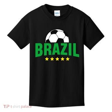 Brazil Soccer Fan Kids T-Shirt