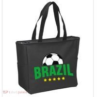 Brazil Soccer Fan Tote Bag thumb 2