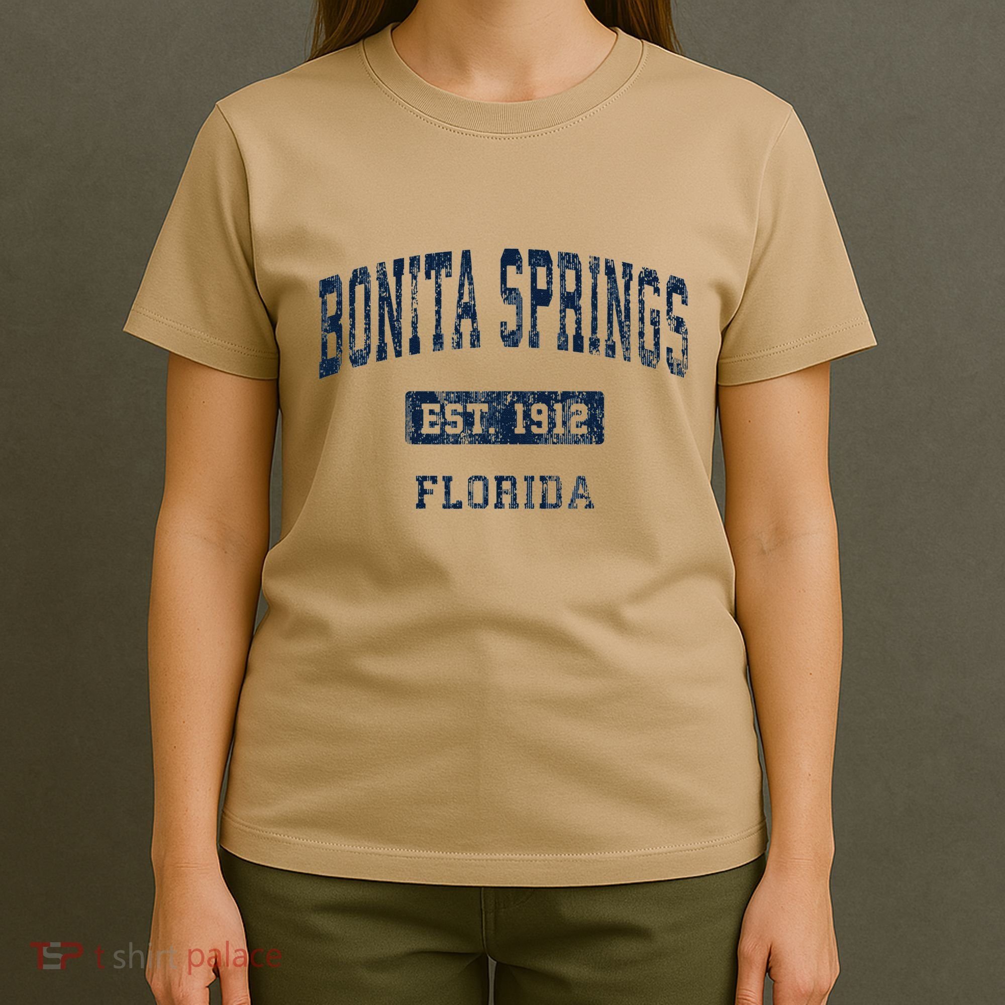 Bonita Springs Florida Fl Vintage Established De T-Shirt