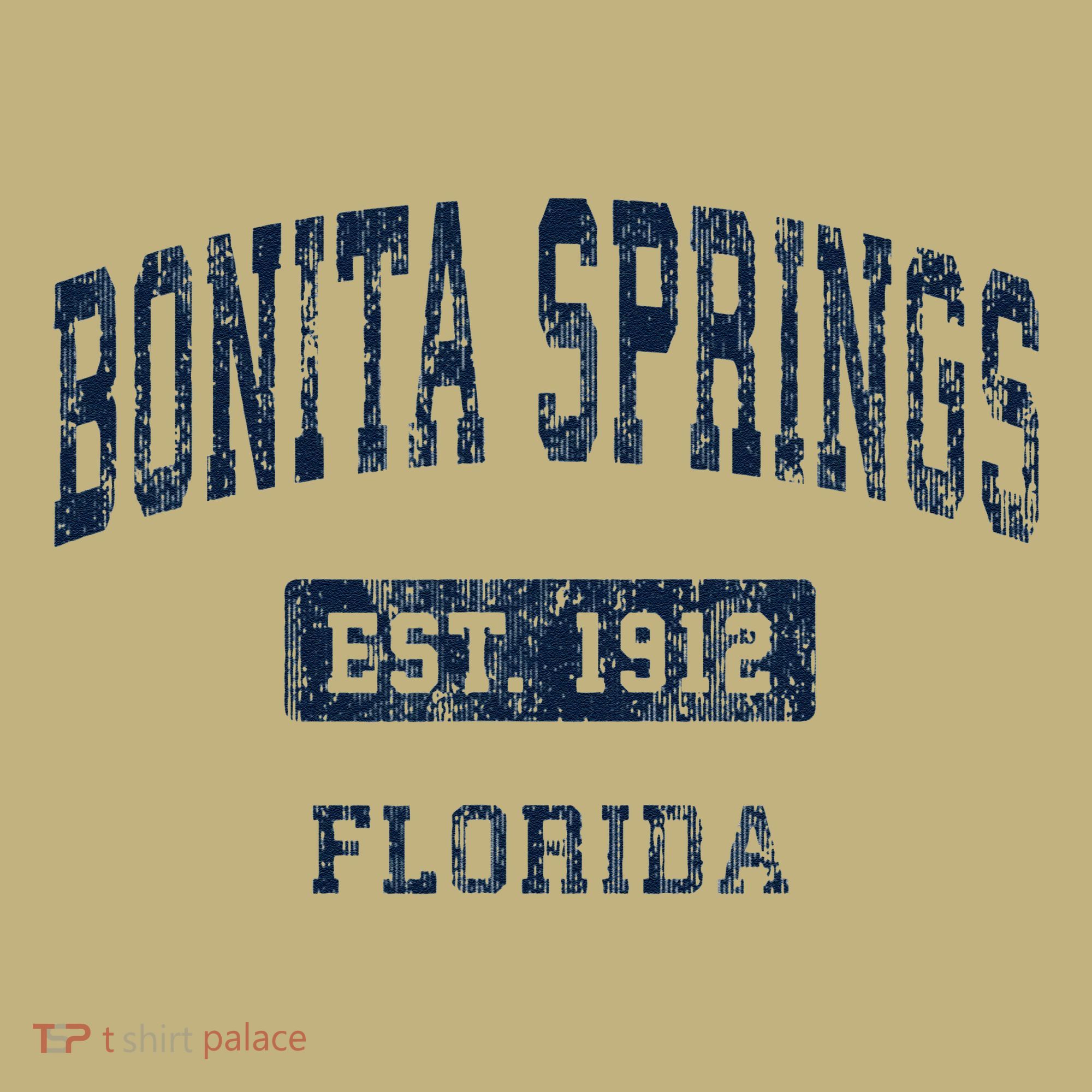 Bonita Springs Florida Fl Vintage Established De T-Shirt