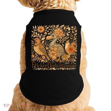 Bird Subtle Flicker Dodo Titmouse  Doggie Tank