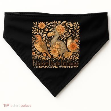 Bird Subtle Flicker Dodo Titmouse  USA-Made Doggie Bandana