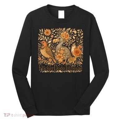 Bird Subtle Flicker Dodo Titmouse  Long Sleeve Shirt