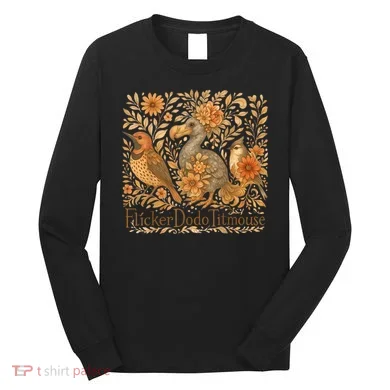 Bird Subtle Flicker Dodo Titmouse Long Sleeve Shirt