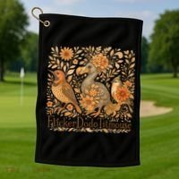 Bird Subtle Flicker Dodo Titmouse  Golf Towel thumb 1