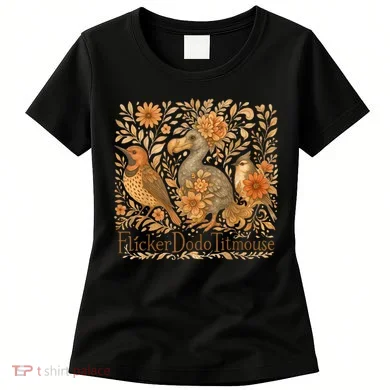 Bird Subtle Flicker Dodo Titmouse  Women's T-Shirt