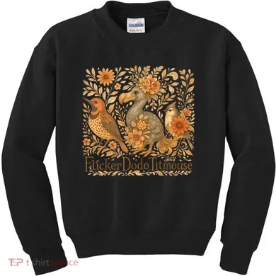 Bird Subtle Flicker Dodo Titmouse  Kids Sweatshirt