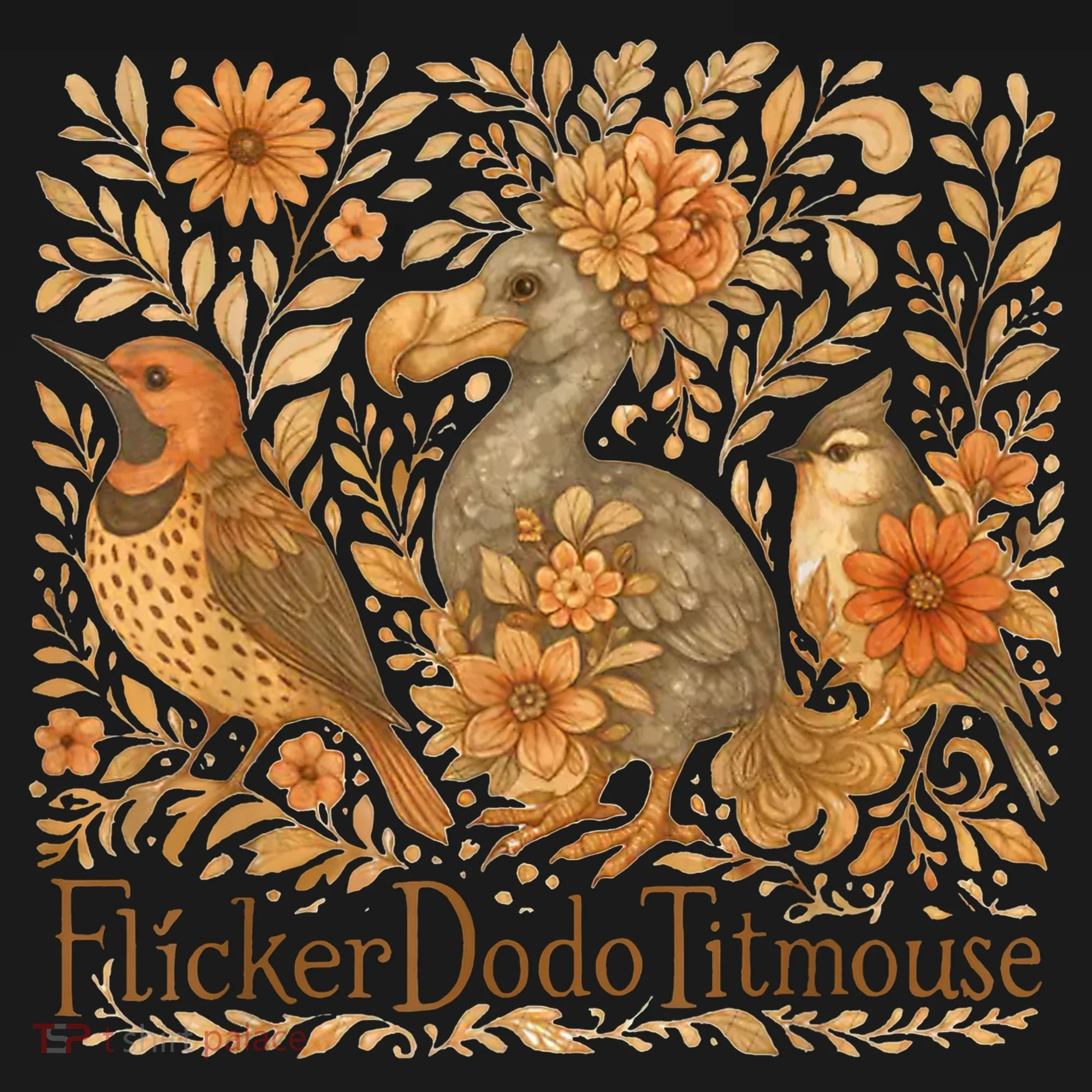 Bird Subtle Flicker Dodo Titmouse  Kids Hoodie