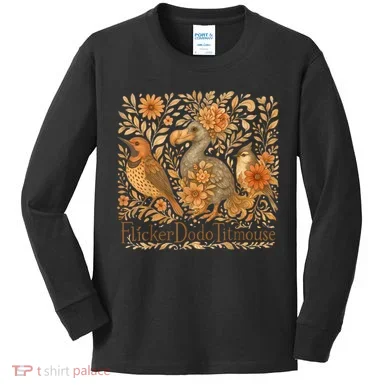 Bird Subtle Flicker Dodo Titmouse  Kids Long Sleeve Shirt