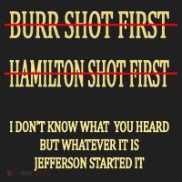 Burr Shot First Hamilton Shot First Funny Golf Towel thumb 3
