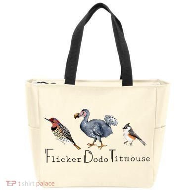 Bird Subtle Flicker Dodo Titmouse Tote Bag