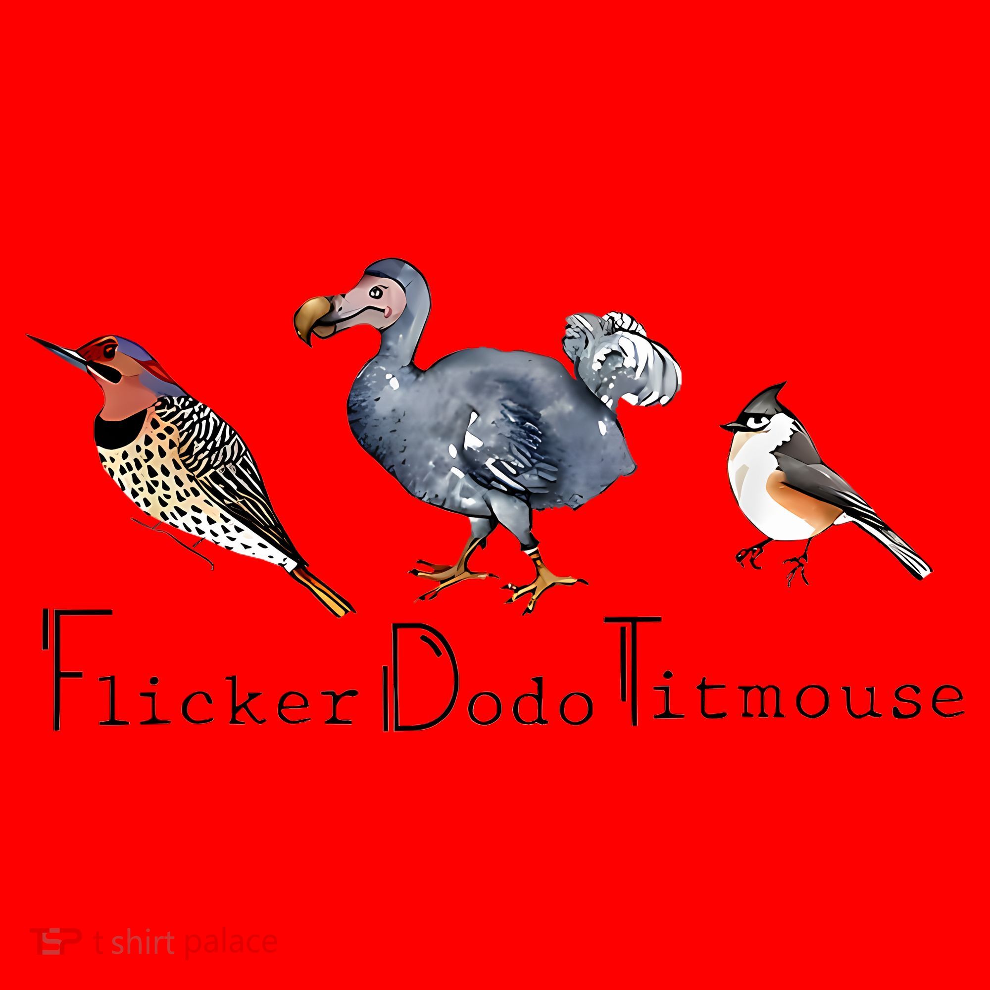 Bird Subtle Flicker Dodo Titmouse Santa Hat
