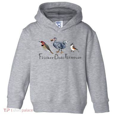 Bird Subtle Flicker Dodo Titmouse Toddler Hoodie