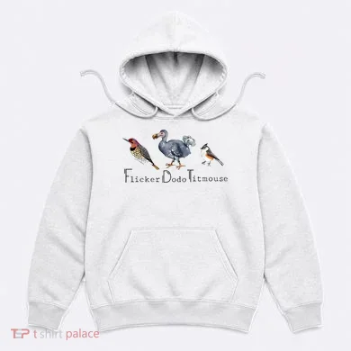 Bird Subtle Flicker Dodo Titmouse Hoodie