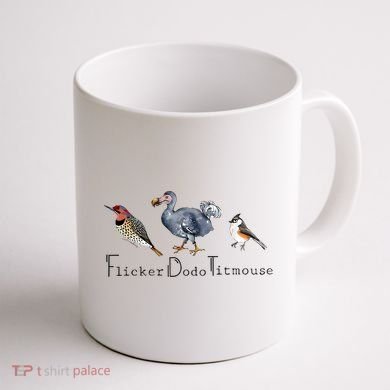 Bird Subtle Flicker Dodo Titmouse Coffee Mug back