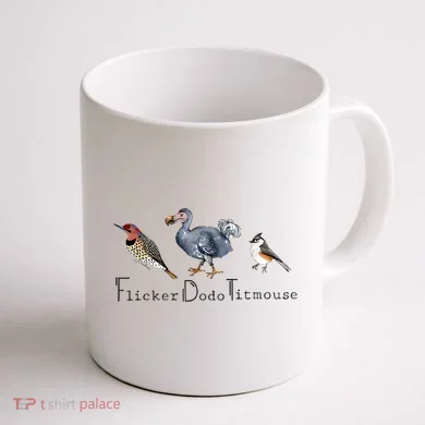 Bird Subtle Flicker Dodo Titmouse Coffee Mug back