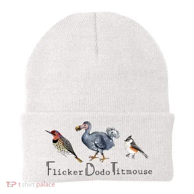 Bird Subtle Flicker Dodo Titmouse Beanie