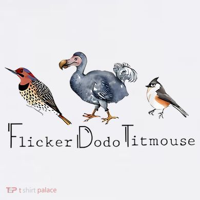 Bird Subtle Flicker Dodo Titmouse Women's Flannel Pajama Set