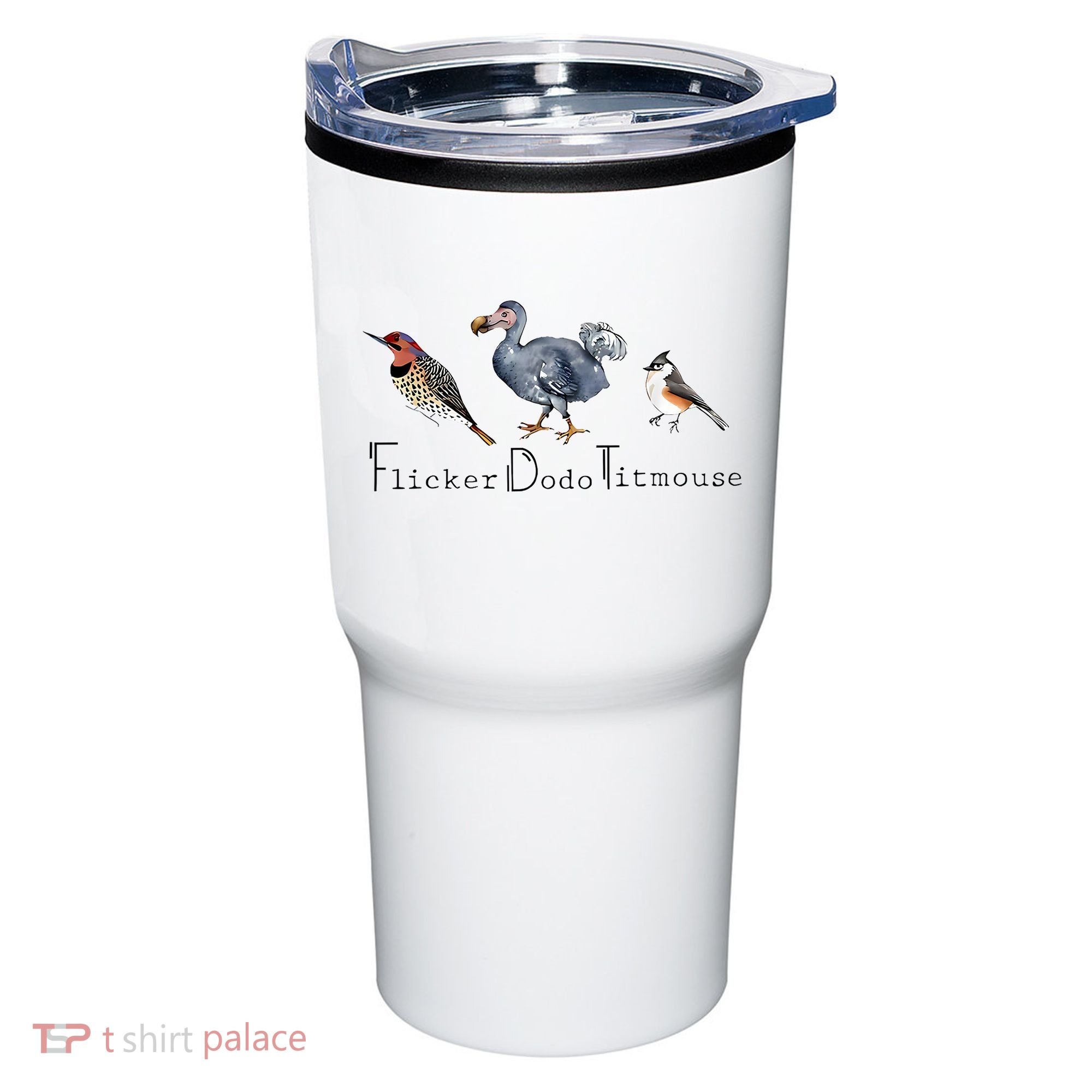 Bird Subtle Flicker Dodo Titmouse Tumbler