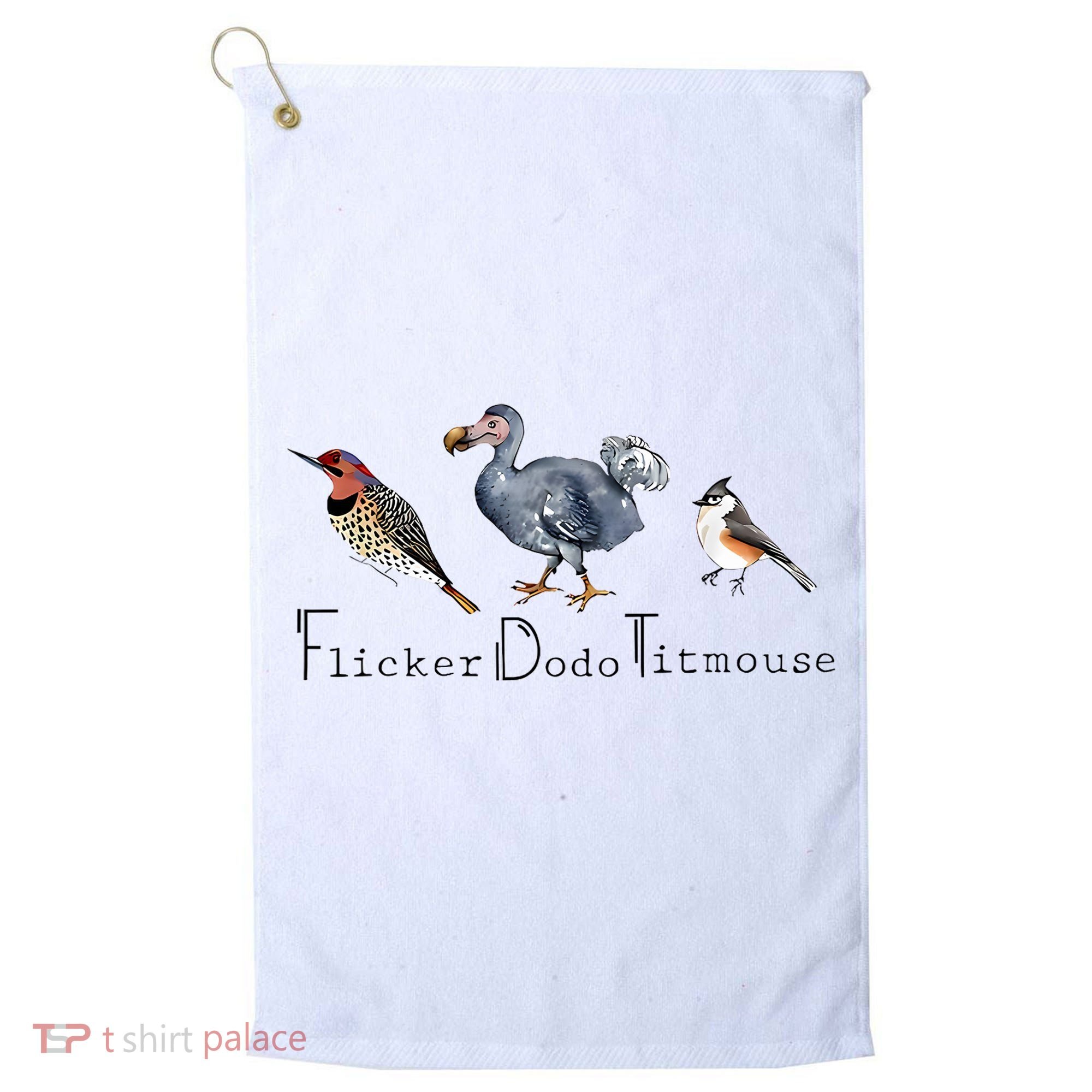 Bird Subtle Flicker Dodo Titmouse Golf Towel