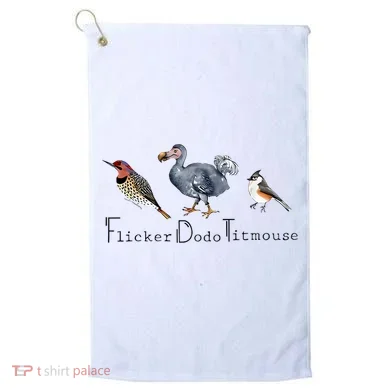 Bird Subtle Flicker Dodo Titmouse Golf Towel