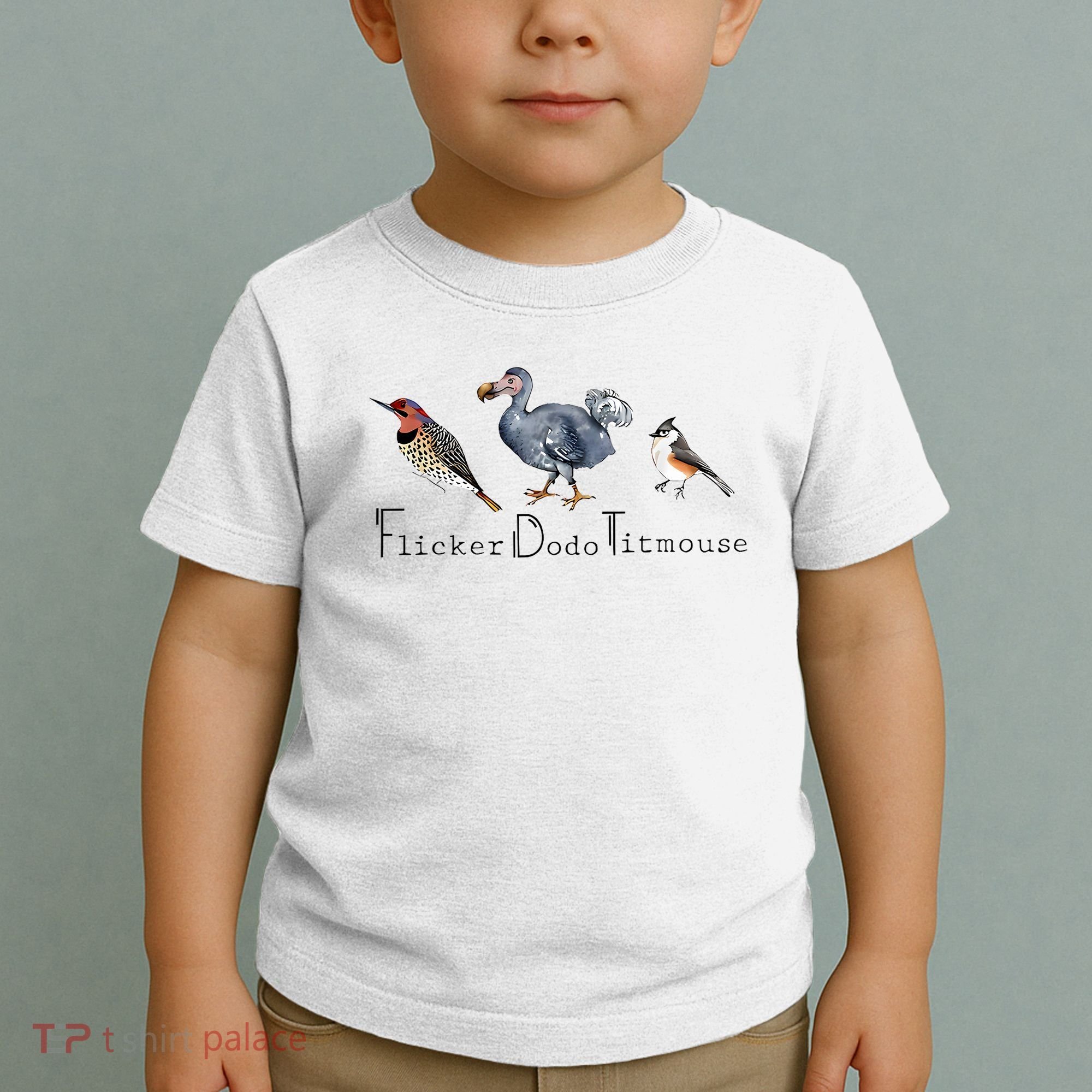 Bird Subtle Flicker Dodo Titmouse Toddler T-Shirt