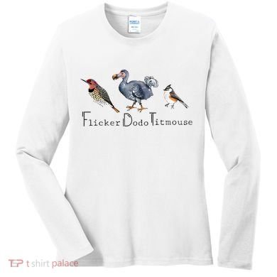 Bird Subtle Flicker Dodo Titmouse Women's Long Sleeve Shirt