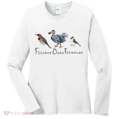Bird Subtle Flicker Dodo Titmouse Women's Long Sleeve Shirt