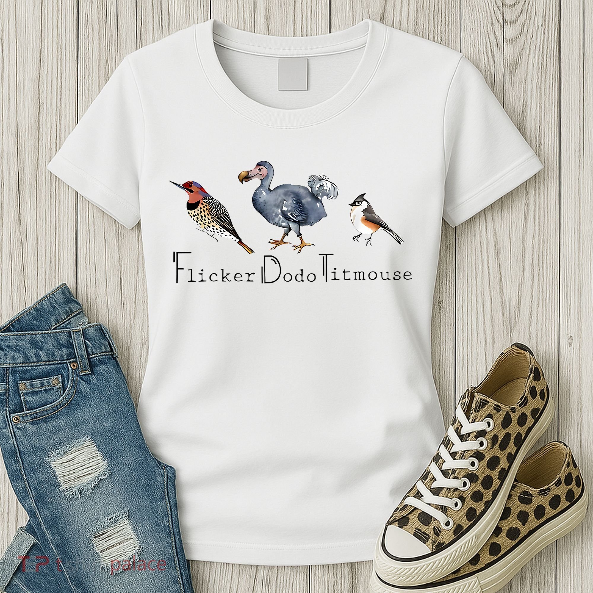 Bird Subtle Flicker Dodo Titmouse Women's T-Shirt