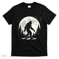 Bigfoot Sasquatch Full Moon Forest Graphic Funny Big Foot T-Shirt thumb 0