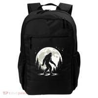Bigfoot Sasquatch Full Moon Forest Graphic Funny Big Foot Backpack thumb 0