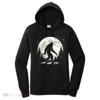 Bigfoot Sasquatch Full Moon Forest Graphic Funny Big Foot Women's Hoodie thumb 0