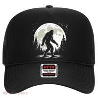 Bigfoot Sasquatch Full Moon Forest Graphic Funny Big Foot Hat thumb 0
