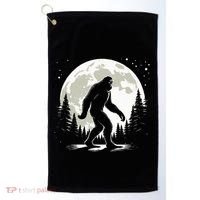 Bigfoot Sasquatch Full Moon Forest Graphic Funny Big Foot Golf Towel thumb 0