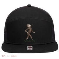 Bigfoot Sassquatch Funny Sassy 7 Panel Mesh Trucker Snapback Hat thumb 0