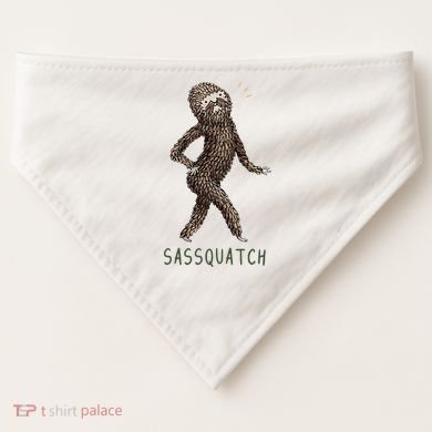 Bigfoot Sassquatch Funny Sassy USA-Made Doggie Bandana