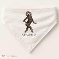 Bigfoot Sassquatch Funny Sassy USA-Made Doggie Bandana thumb 0