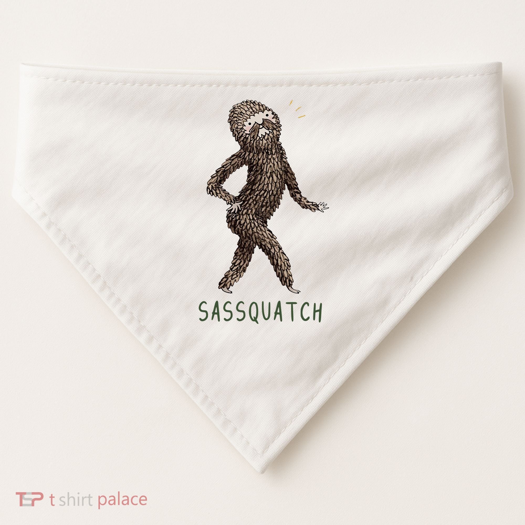 Bigfoot Sassquatch Funny Sassy USA-Made Doggie Bandana