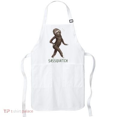 Bigfoot Sassquatch Funny Sassy Apron