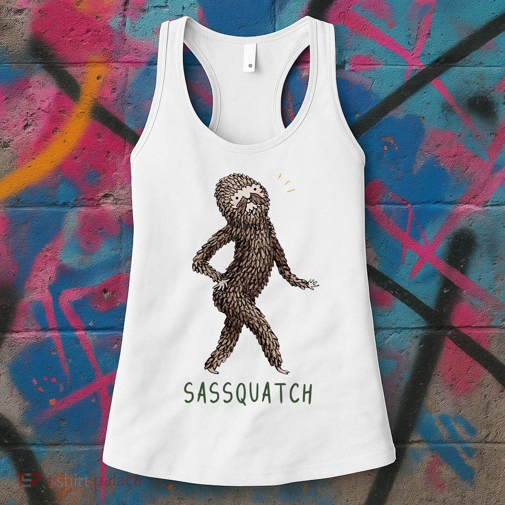Bigfoot Sassquatch Funny Sassy Women's Tank Top