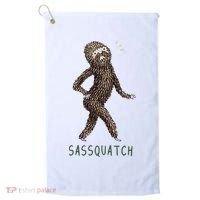Bigfoot Sassquatch Funny Sassy Golf Towel thumb 0