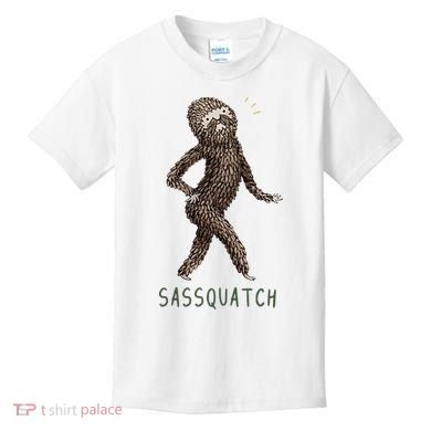 Bigfoot Sassquatch Funny Sassy Kids T-Shirt