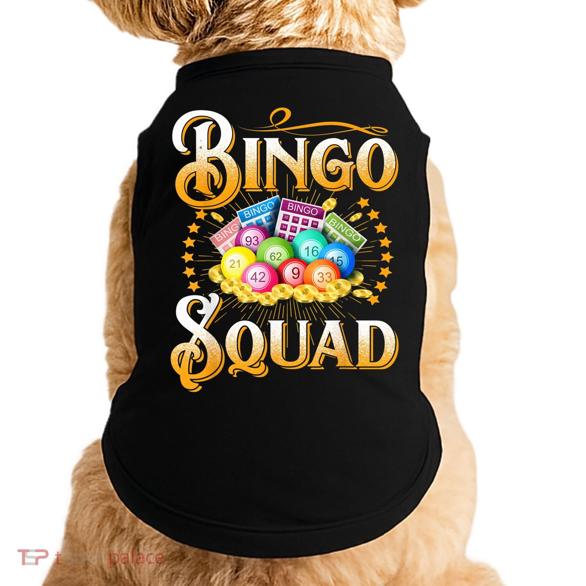 Bingo Squad Funny Gift For Bingo Player Grandma Doggie Tank