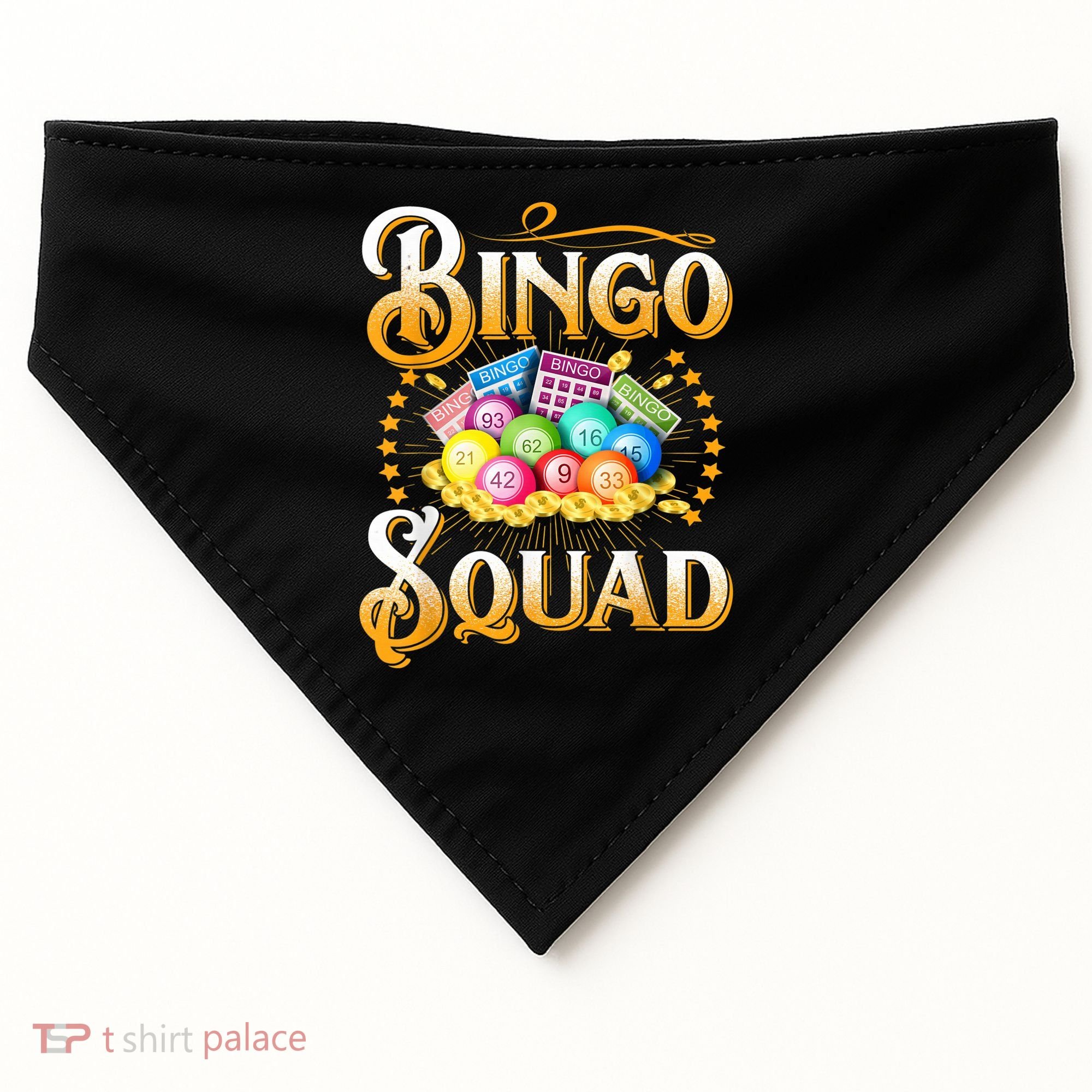 Bingo Squad Funny Gift For Bingo Player Grandma USA-Made Doggie Bandana