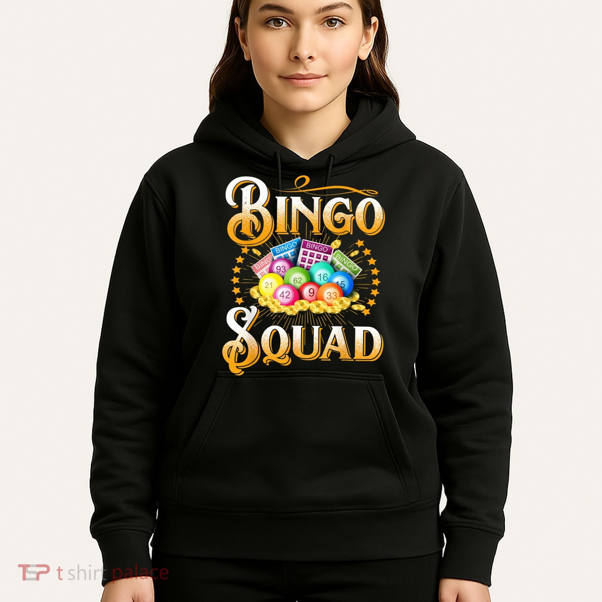 Bingo Squad Funny Gift For Bingo Player Grandma Hoodie