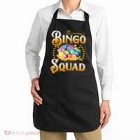 Bingo Squad Funny Gift For Bingo Player Grandma Apron thumb 2